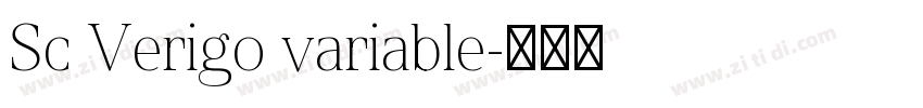 Sc Verigo variable字体转换 Sc Verigo variable字体转换